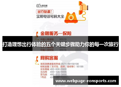 打造理想出行体验的五个关键步骤助力你的每一次旅行